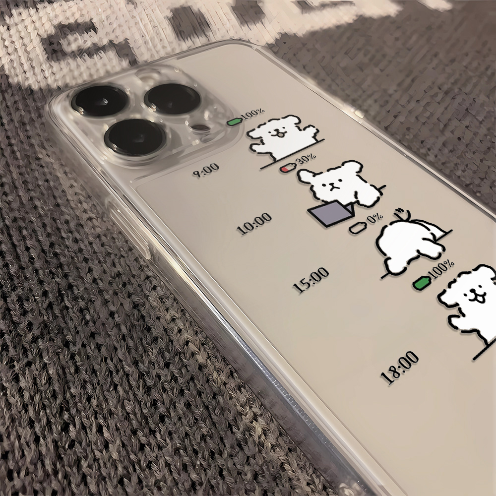 C008 线条小狗手机壳