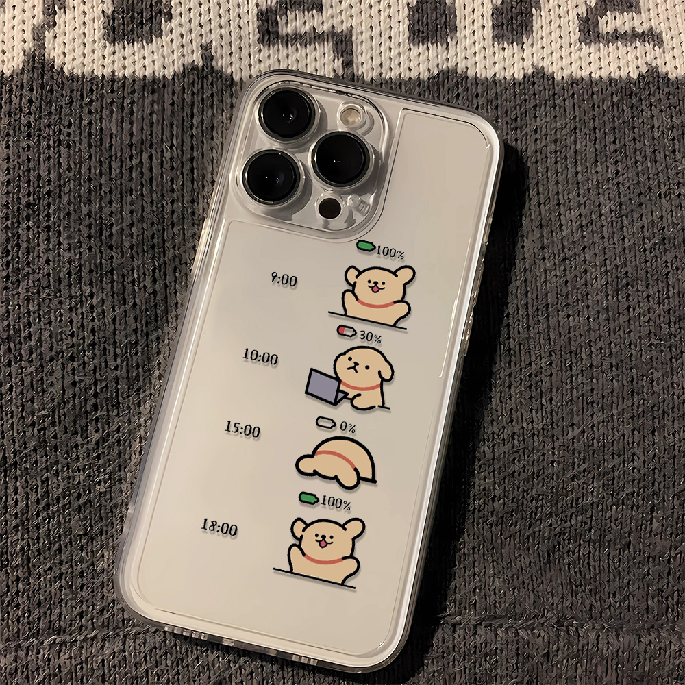 C008 线条小狗手机壳