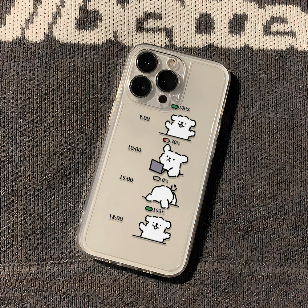 C008 线条小狗手机壳