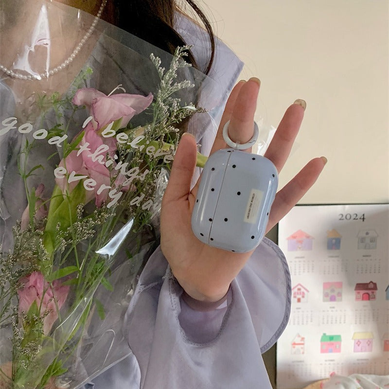 C150 Airpods 保护壳蓝色波点