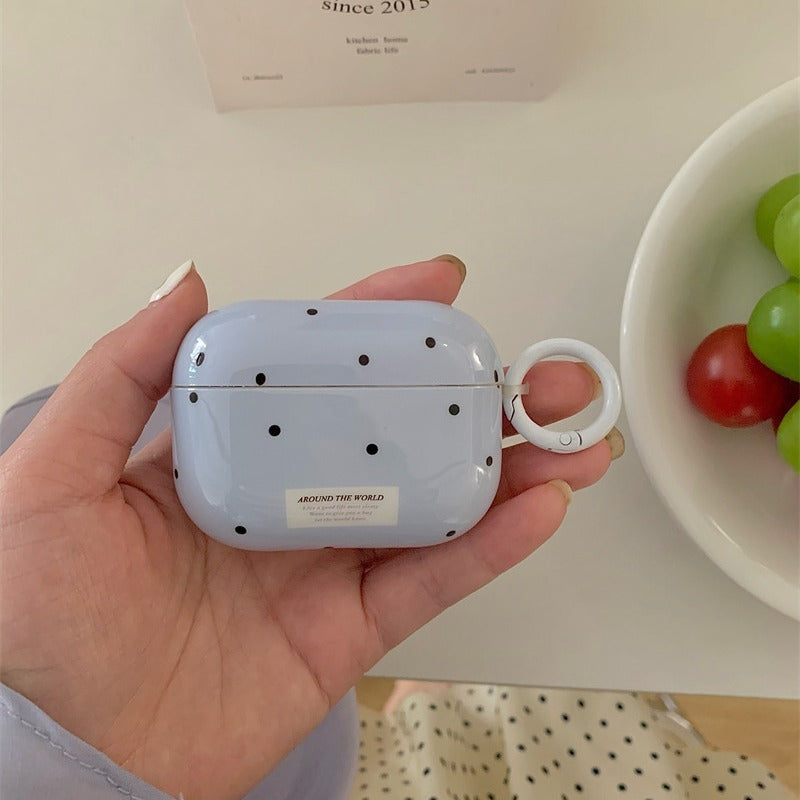 C150 Airpods 保护壳蓝色波点