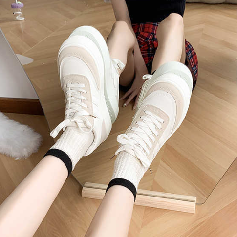S023 厚底休闲帆布鞋
