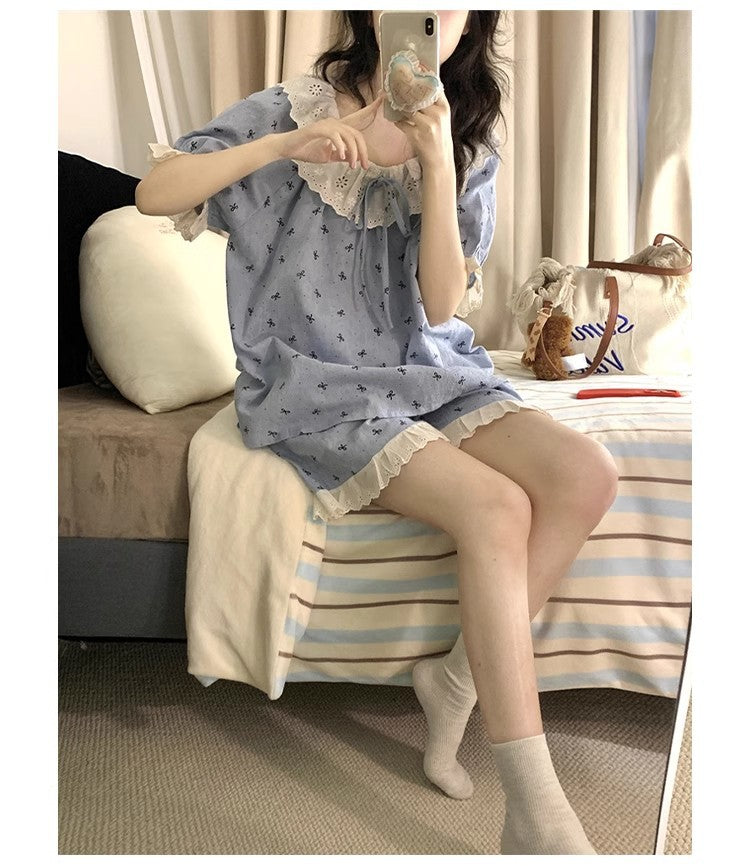 SW003 带胸垫云朵棉可爱风格睡衣