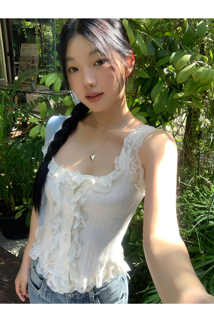 TP066 蕾丝设计吊带背心