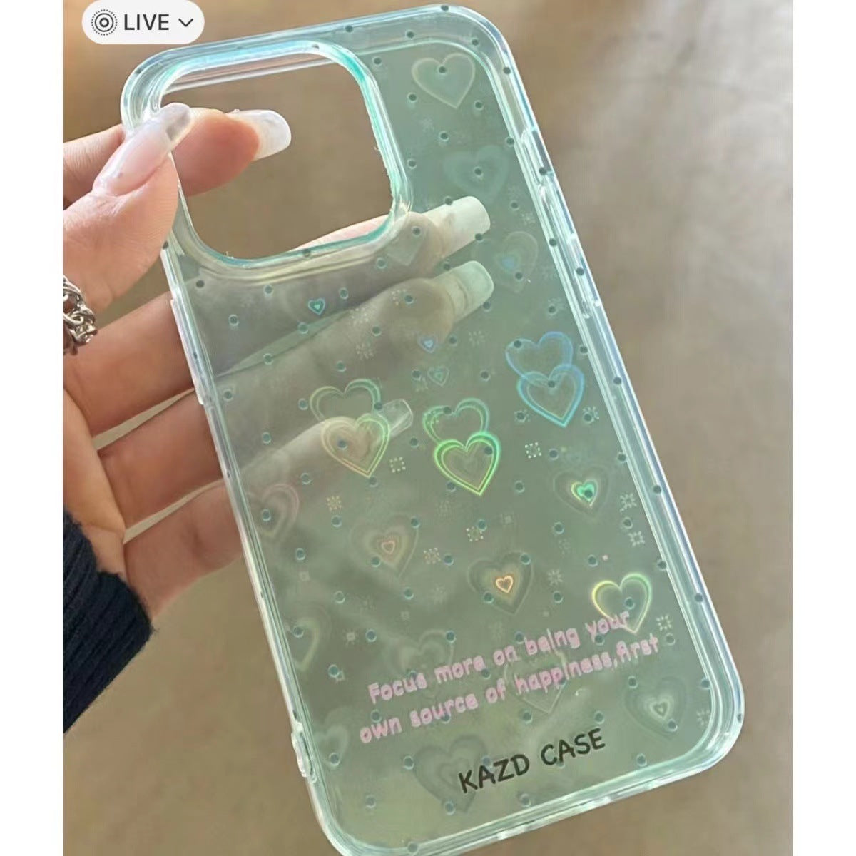 C217 波点爱心手机壳