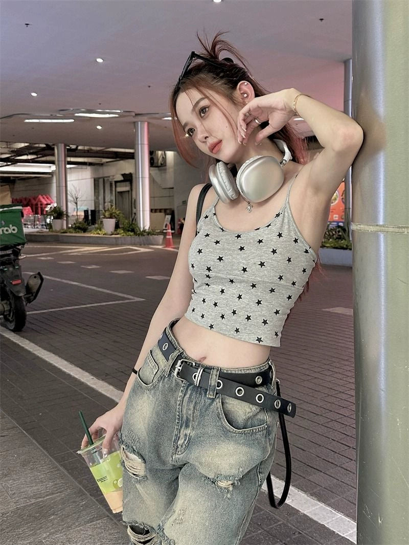 TP058 设计感辣妹外穿吊带小背心