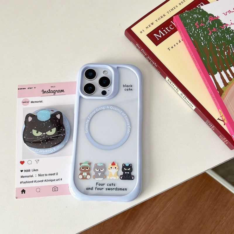 CM067 卡通黑猫头像