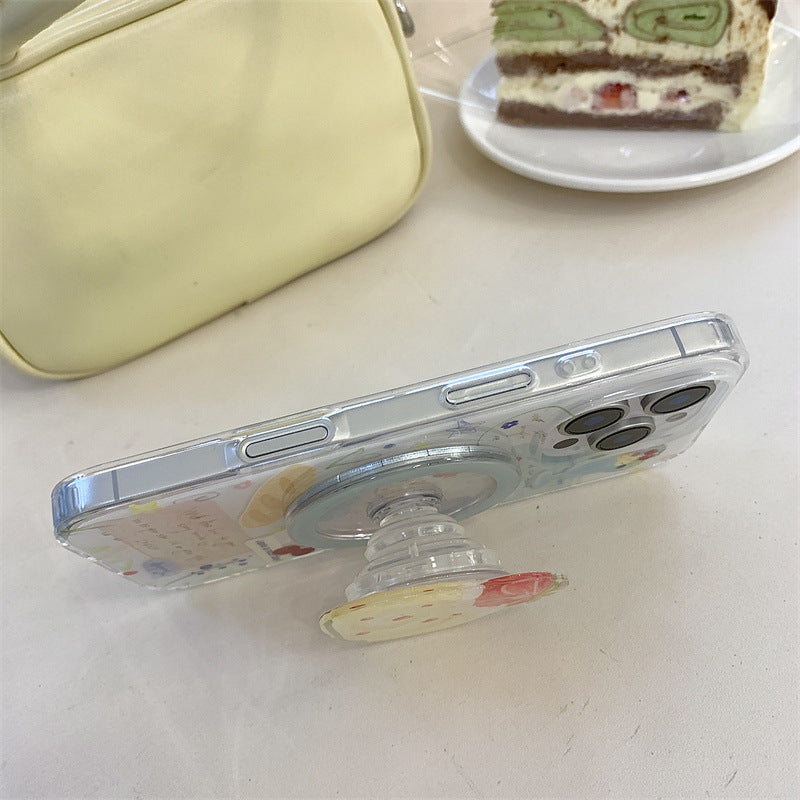 CY026 草莓瑞士卷磁吸手机壳