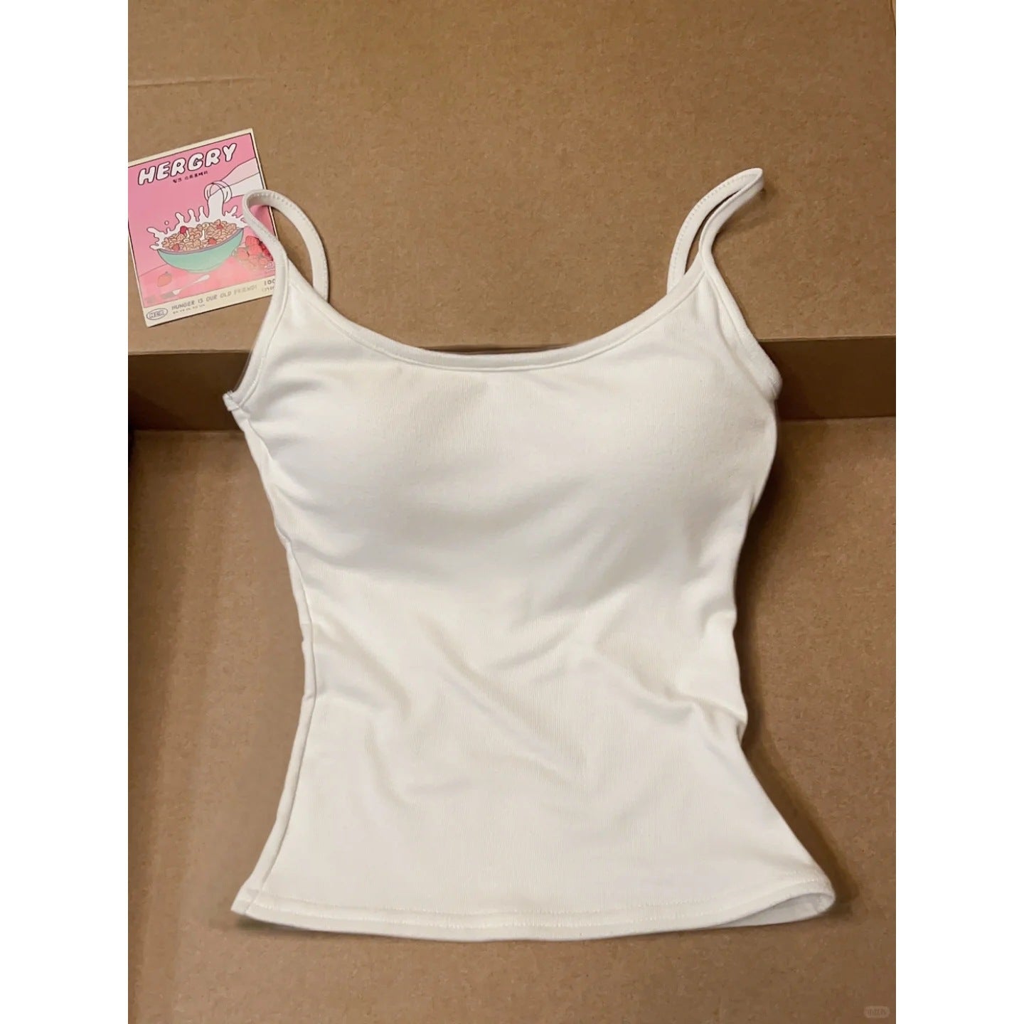 TB001 带胸垫细纹吊带