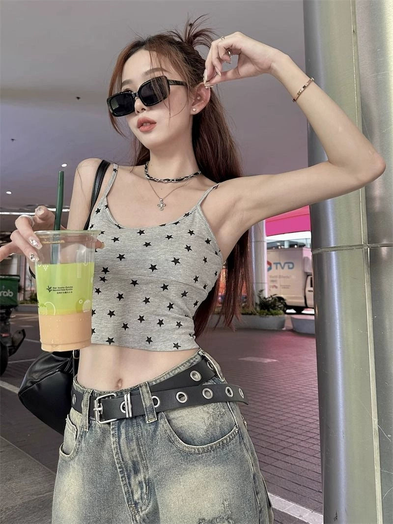 TP058 设计感辣妹外穿吊带小背心