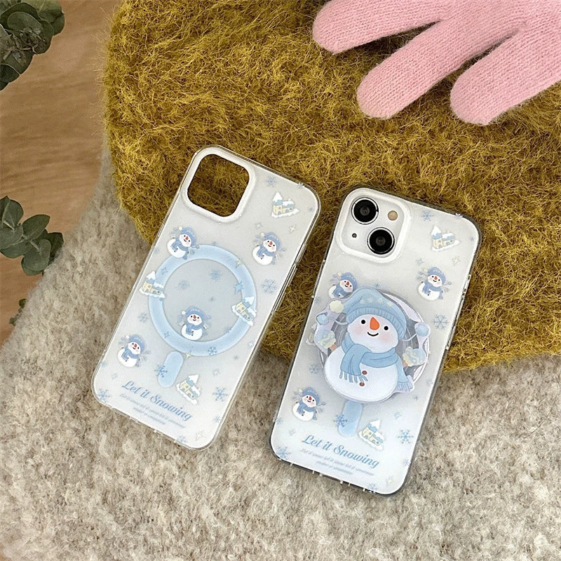 CA041 (12-15系列)冬季围巾雪人