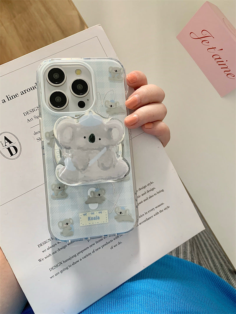 CA061(12-15系列)蓝格爱心考拉