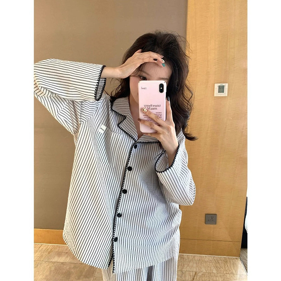 SW014 简约睡衣套装两件套