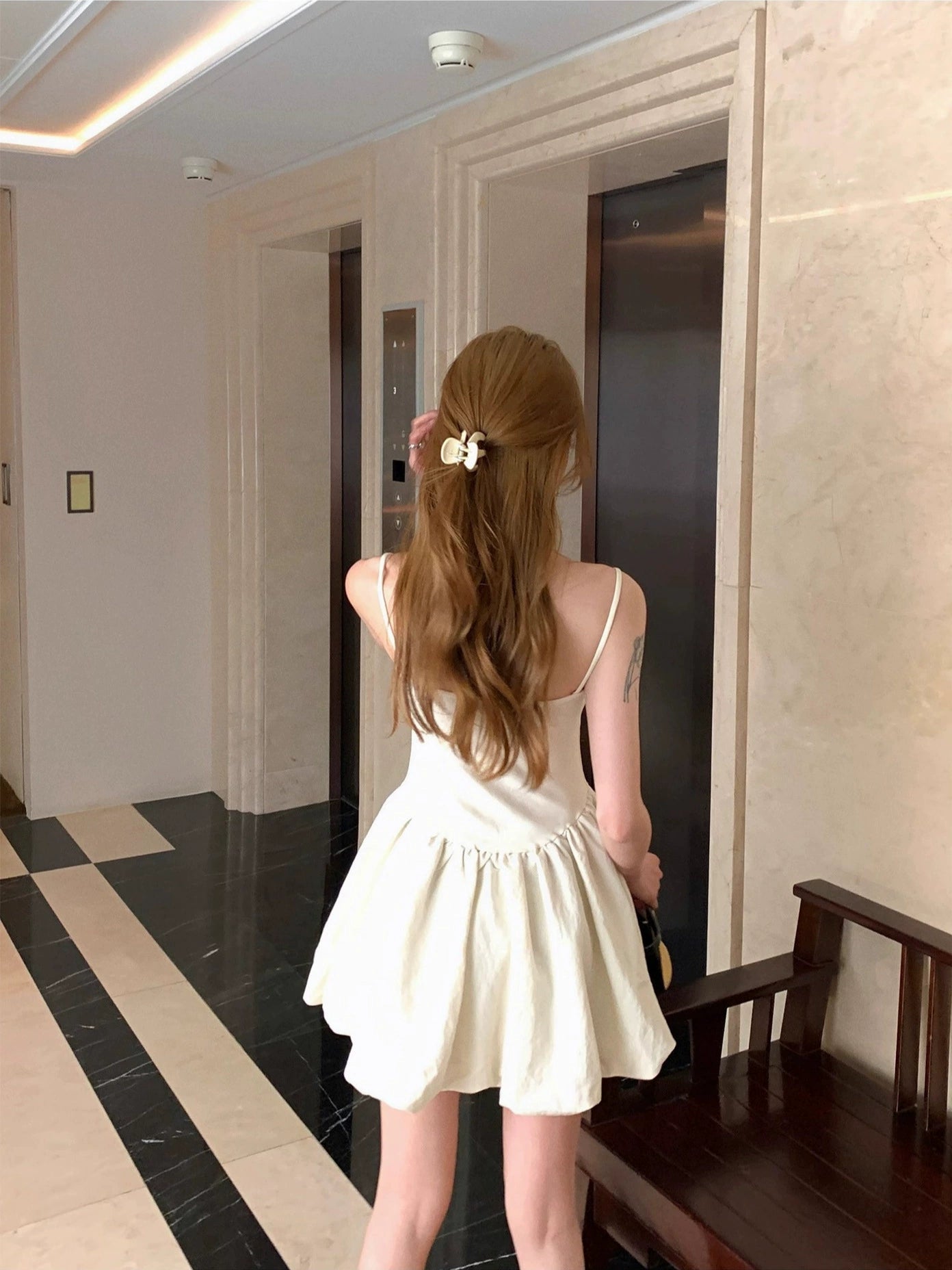 DS008 花苞蓬蓬连身裙