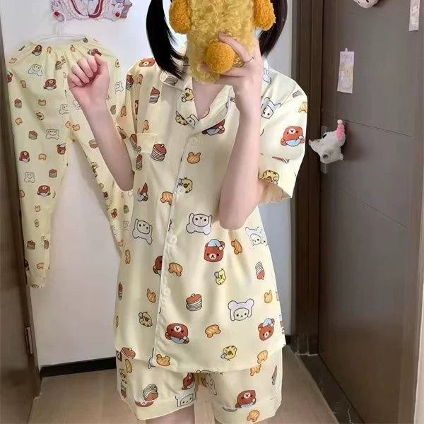 SW034 可爱轻松熊睡衣套装