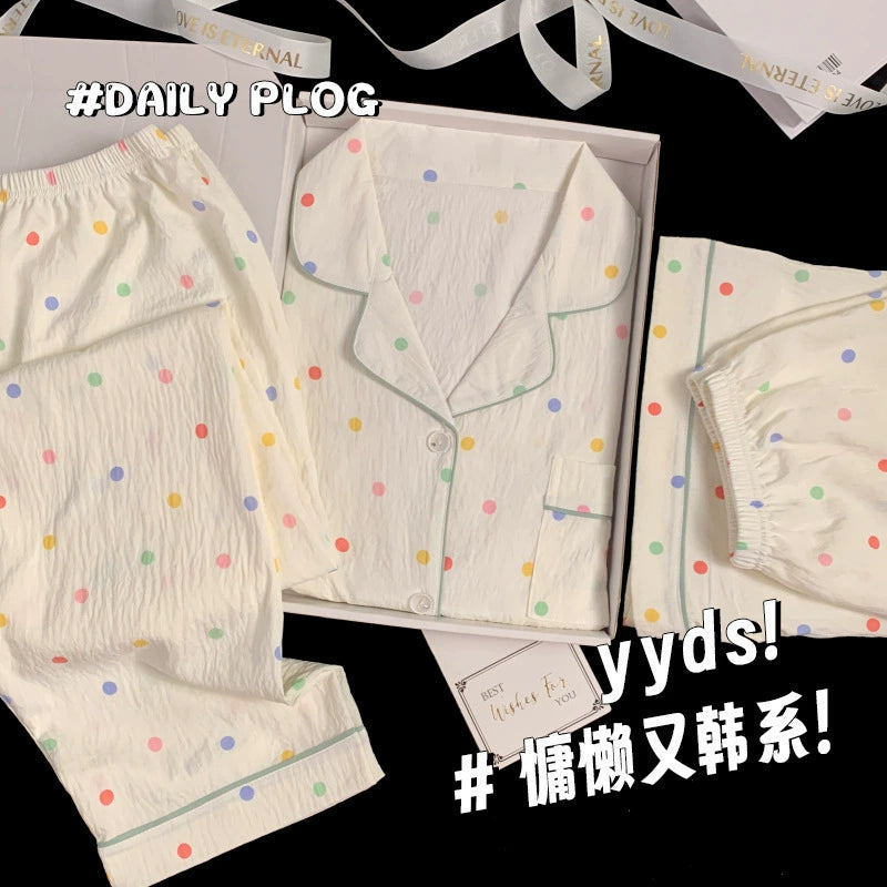 SW013 云朵棉三件套睡衣