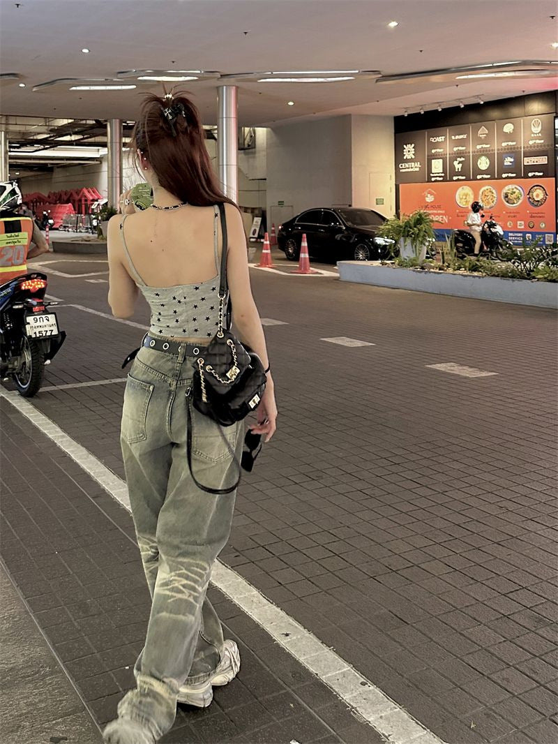 TP058 设计感辣妹外穿吊带小背心