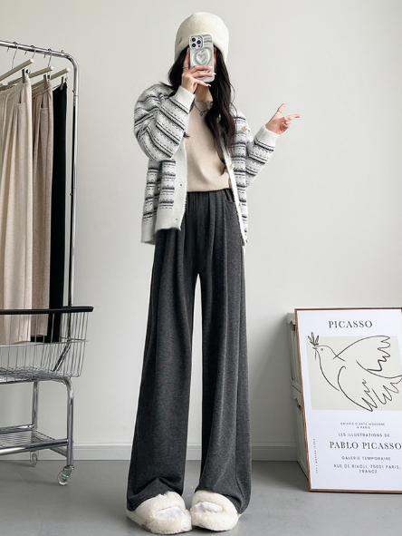BB006 美拉德软糯垂感宽松阔腿裤