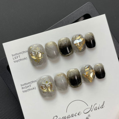 M275 黑色金箔爱心