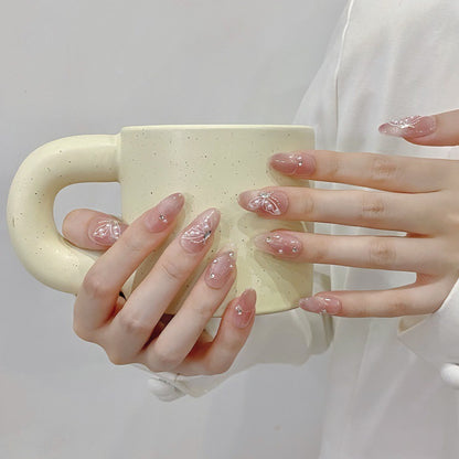 M281 裸色蝴蝶猫眼珍珠