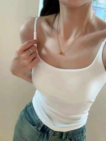 TB004 带胸垫可调节吊带背心