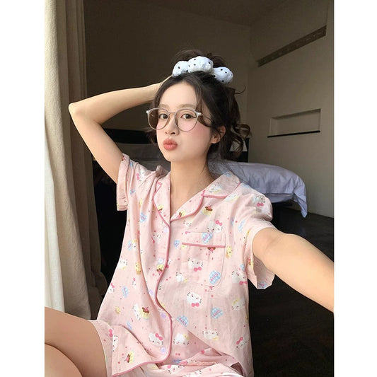 SW010 Ins可爱睡衣套装