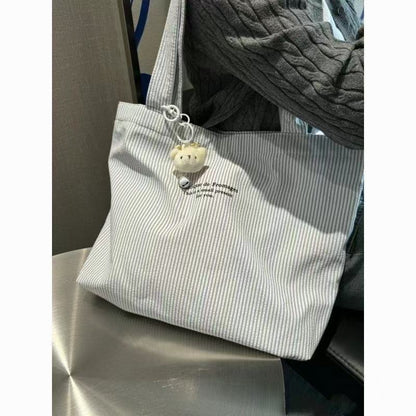 AB005 休闲条纹慵懒简约大容量包