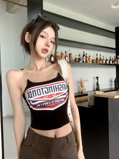 TB020 美式辣妹小吊带背心
