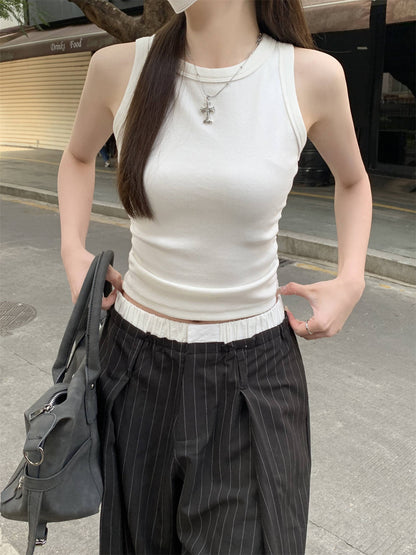 TB002 无袖外穿辣妹风背心