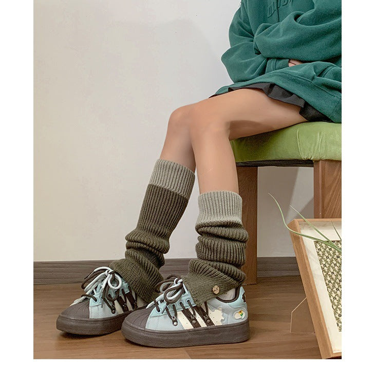 HS022 贝壳头厚底板鞋