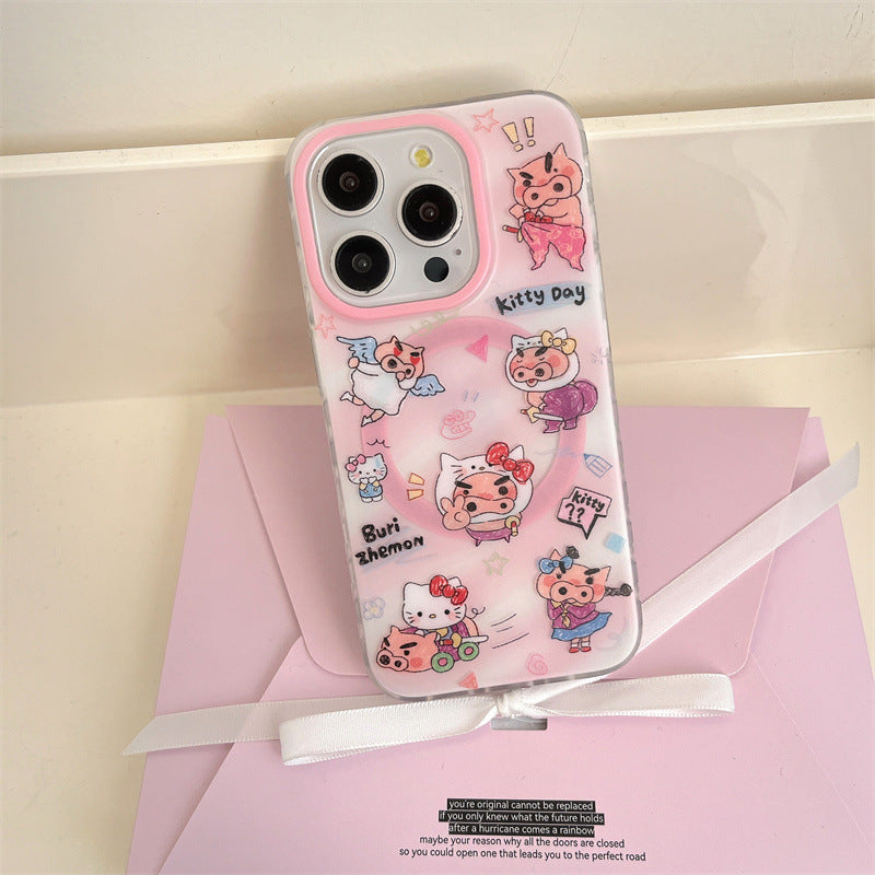 CC001 左门卫猪猪kitty磁吸手机壳