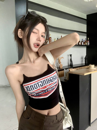 TB020 美式辣妹小吊带背心