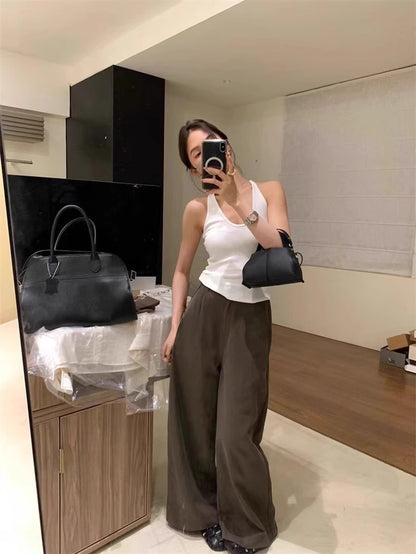 TB007 U领修身吊带