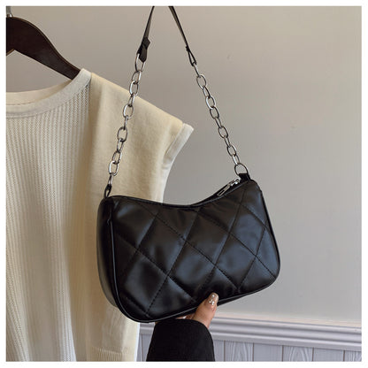 AB004 菱格绣线链条包