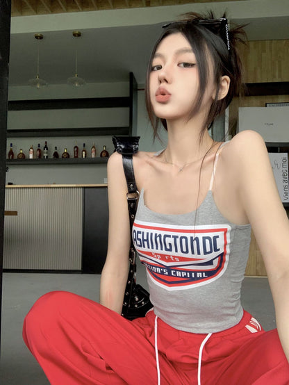 TB020 美式辣妹小吊带背心