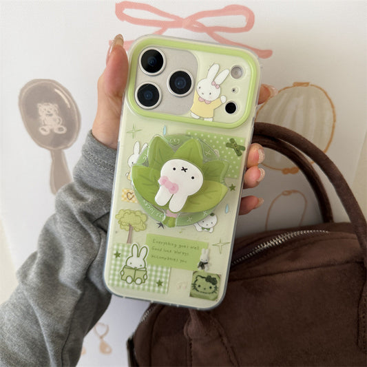 CY058 柚子叶米菲兔磁吸手机壳
