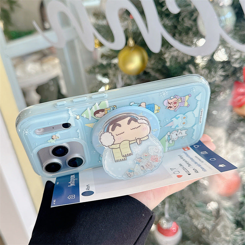 CY074 雪人小新磁吸手机壳