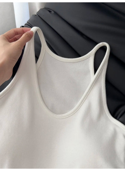 TB008 挂脖U领带胸垫背心