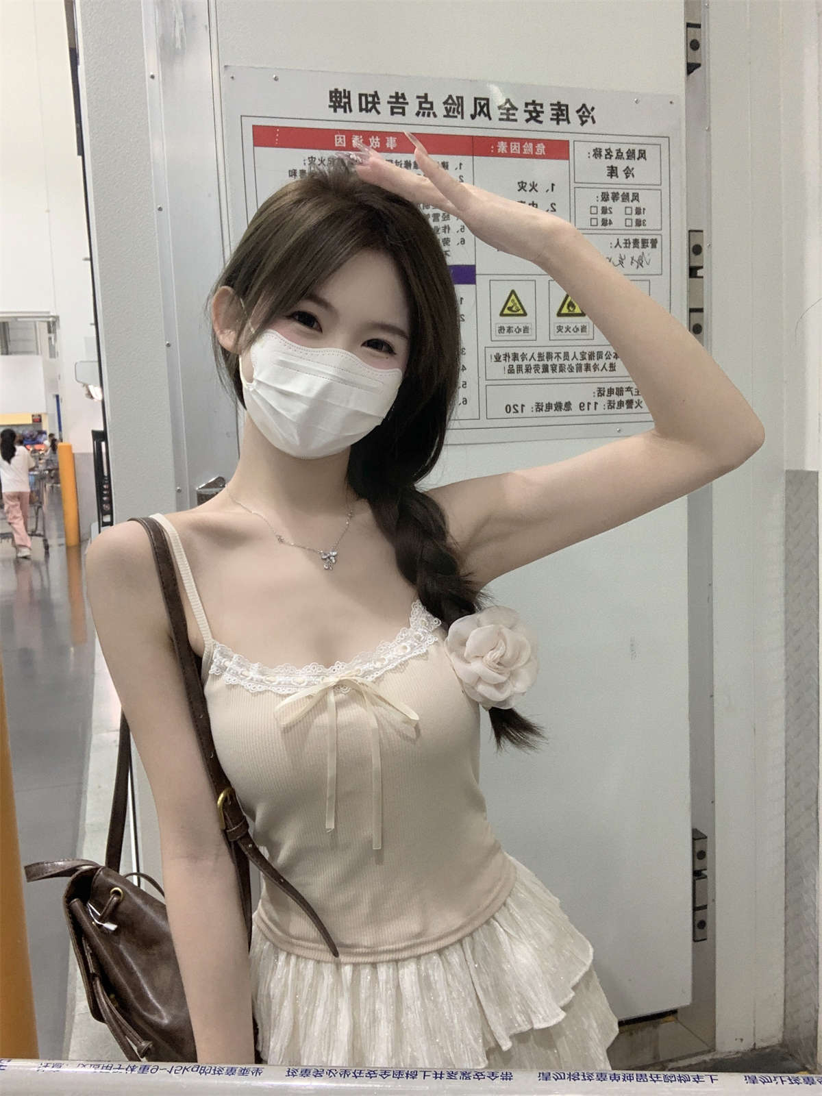 TB012 带胸垫吊带女蕾丝花边吊带