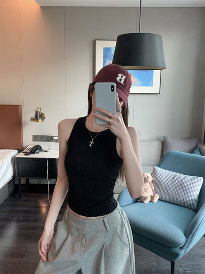 TB002 无袖外穿辣妹风背心