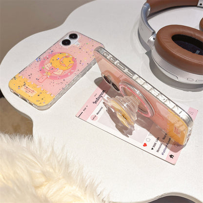 CA007 粉色仙女棒磁吸手机壳
