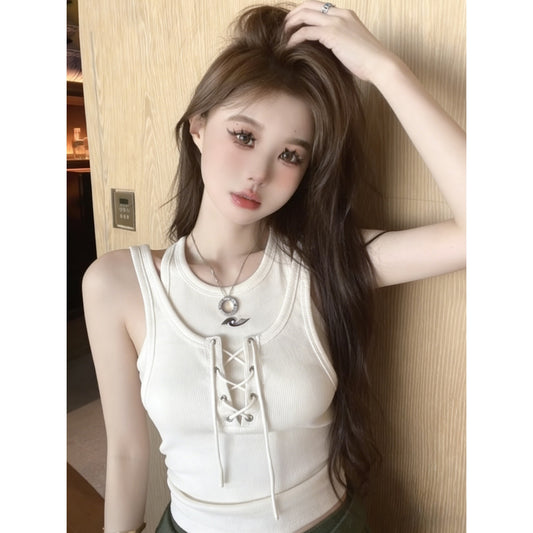 TB023 美式性感纯欲风吊带背心