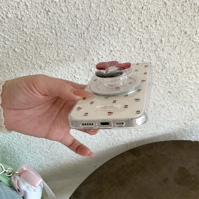 CA027 红色郁金香磁吸手机壳
