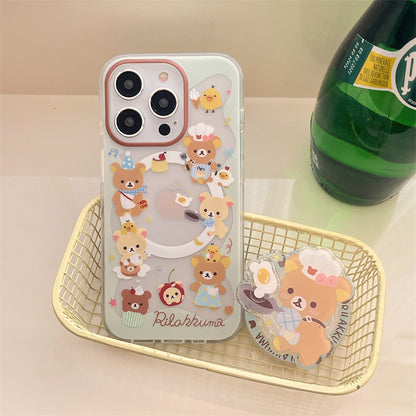 CC006 厨师煎蛋轻松熊磁吸手机壳