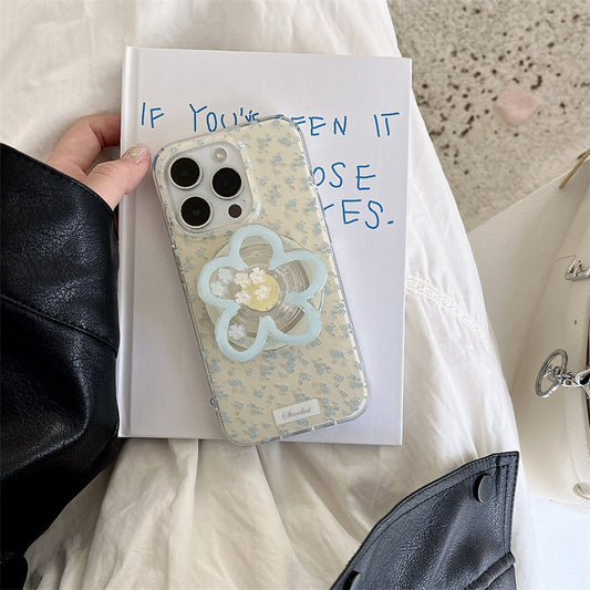 CA001 蓝色碎花磁吸手机壳