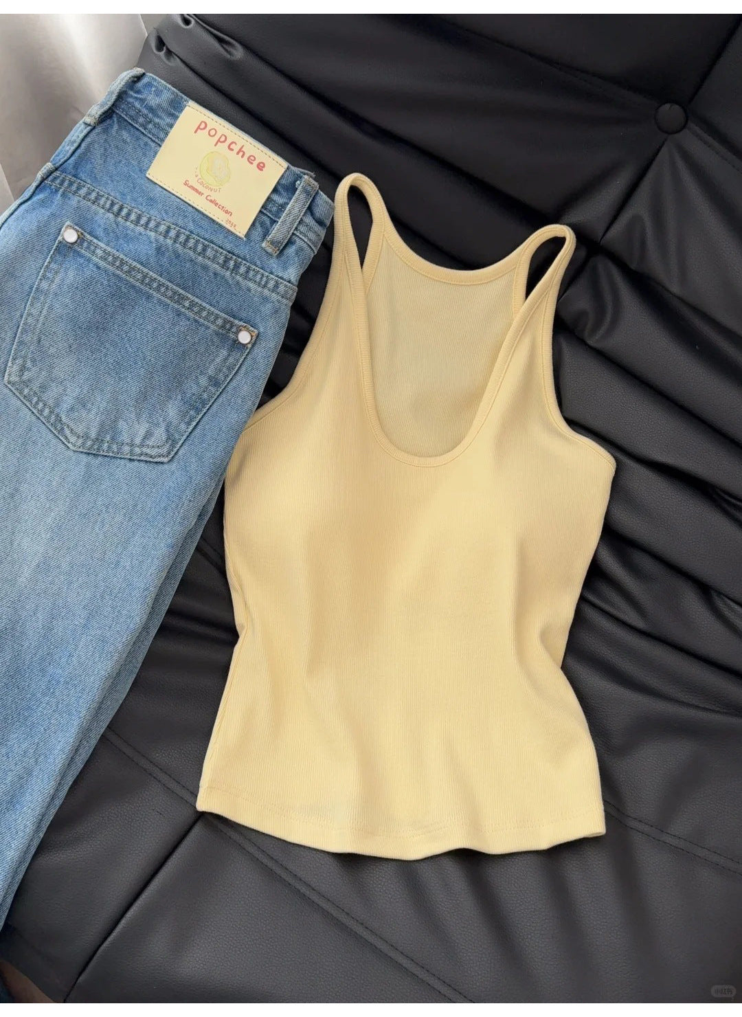 TB008 挂脖U领带胸垫背心