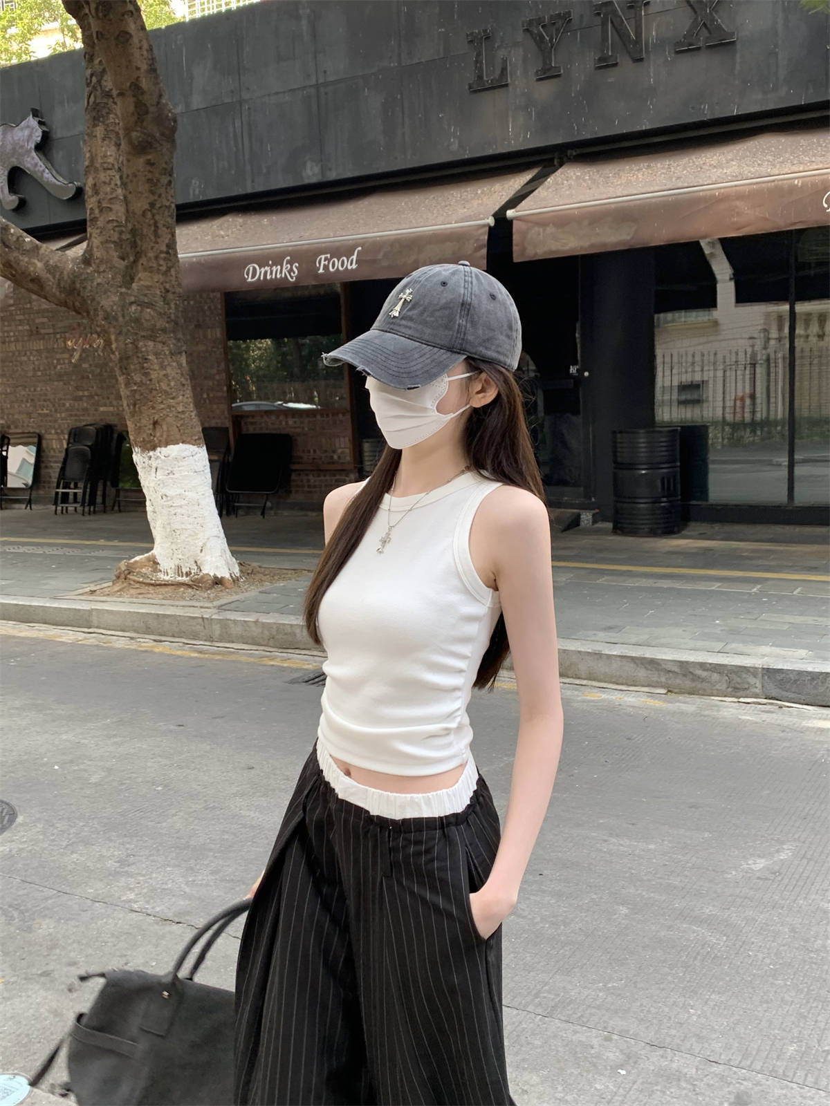 TB002 无袖外穿辣妹风背心