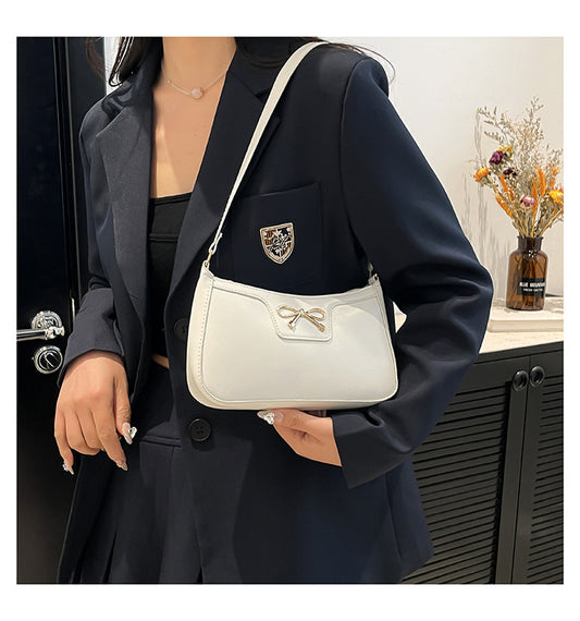 AB002 简约蝴蝶结腋下小包