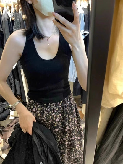 TB007 U领修身吊带