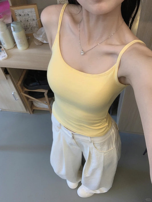 TB001 带胸垫细纹吊带